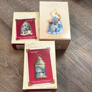 Hallmark Keepsake Ornaments - Red, Blue, Gold
